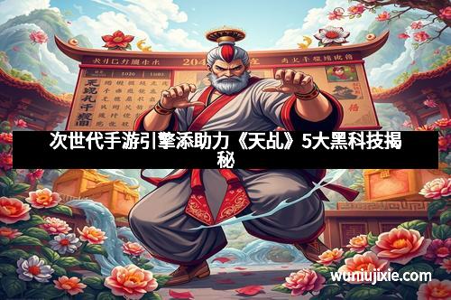 次世代手游引擎添助力《天乩》5大黑科技揭秘